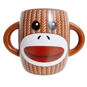 Sock Monkey 2 Handled Mug 16 Ounce Galerie Cup